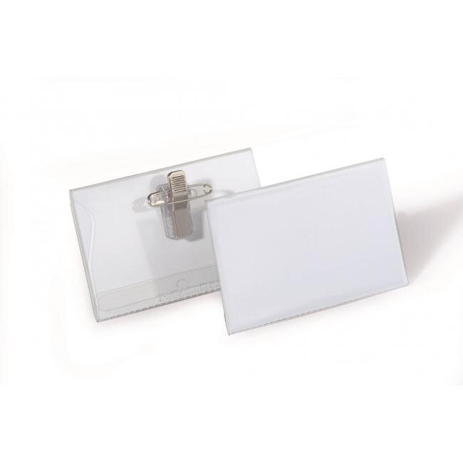 Visačka štipec+špendlík DURABLE 90x54mm 50ks Visačka štipec+špendlík DURABLE 90x54mm 50ks