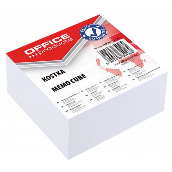 Blok kocka lepená 85x85x40mm biela Blok kocka lepená 85x85x40mm biela