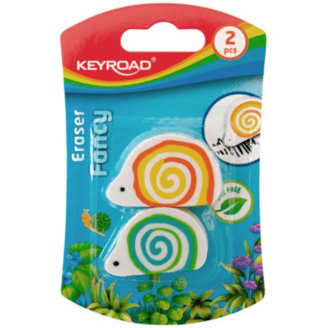 Guma univerzálna KEYROAD Snail 3ks blister mix farieb Guma univerzálna KEYROAD Snail 3ks blister mix farieb
