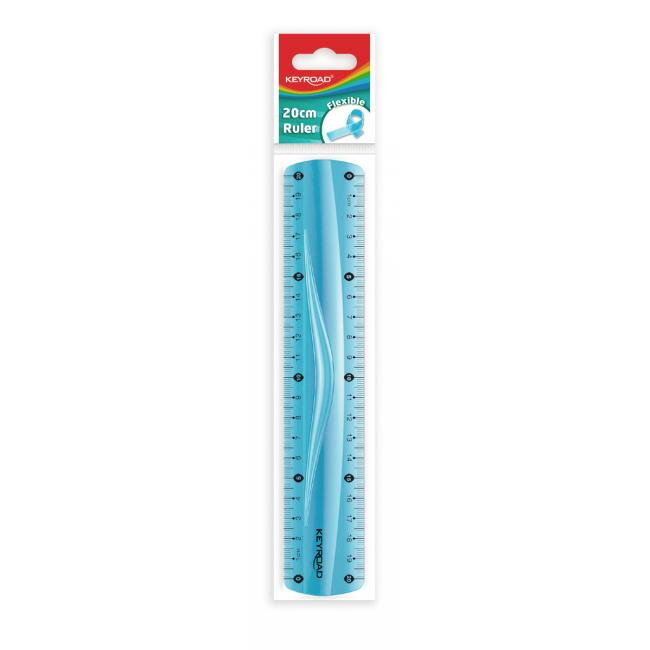 Pravítko KEYROAD, 20cm, ohybné, mix farieb Pravítko KEYROAD, 20cm, ohybné, mix farieb