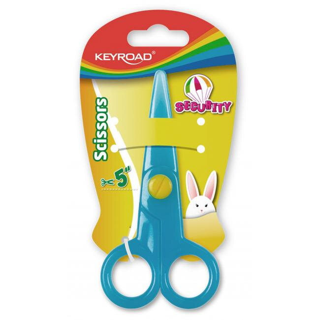 Školské nožnice KEYROAD Security blister mix farieb Školské nožnice KEYROAD Security blister mix farieb