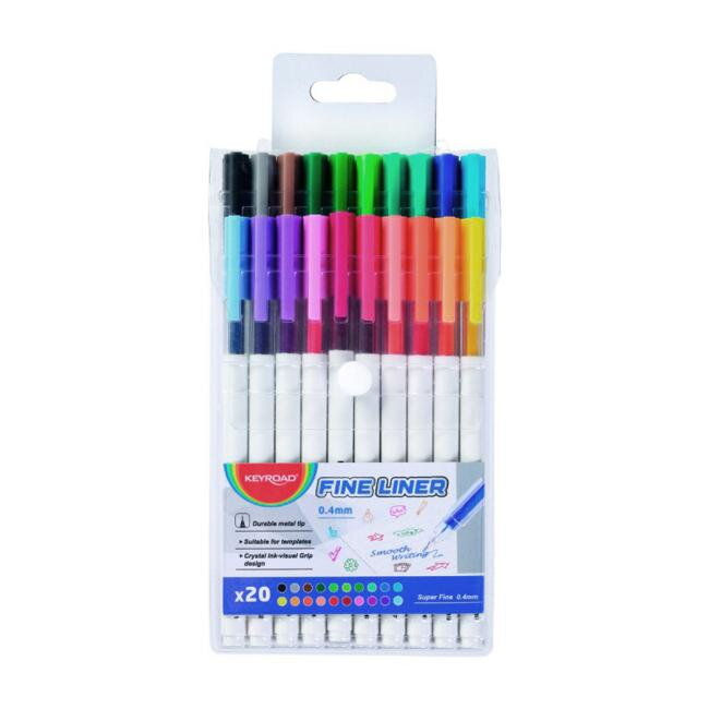 Sada linerov KEYROAD Fine 0,4 mm, 20 ks mix farieb Sada linerov KEYROAD Fine 0,4 mm, 20 ks mix farieb