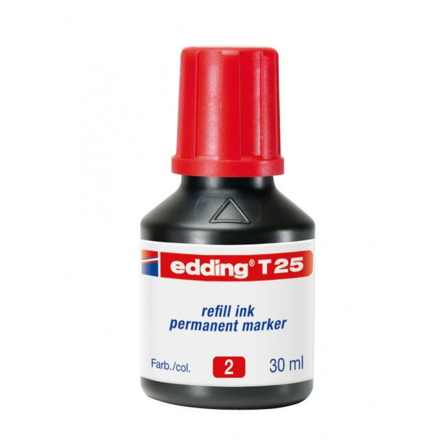 Atrament edding T 25 červený Atrament edding T 25 červený