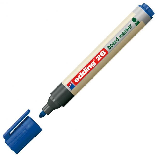 Popisovač na tabule edding 28 modrý Popisovač na tabule edding 28 modrý