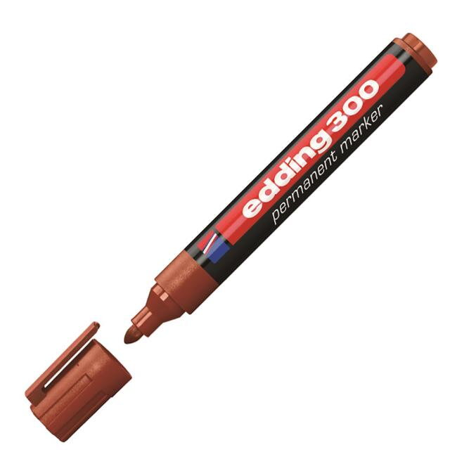 Permanentný popisovač edding 300 hnedý Permanentný popisovač edding 300 hnedý