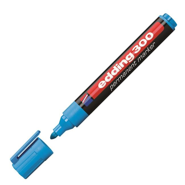 Permanentný popisovač edding 300 svetlomodrý Permanentný popisovač edding 300 svetlomodrý