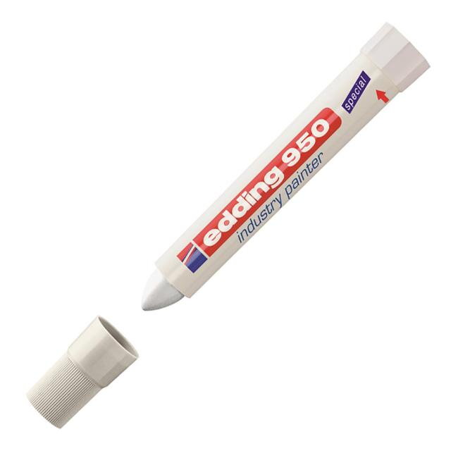 Priemyselný voskový popisovač edding 950 biely Priemyselný voskový popisovač edding 950 biely
