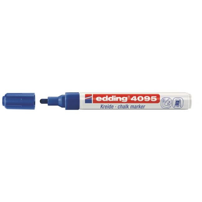 Kriedový popisovač edding 4095 modrý Kriedový popisovač edding 4095 modrý