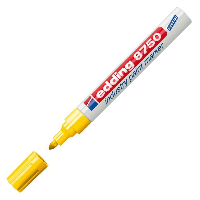 Priemyselný lakový popisovač edding 8750 žltý Priemyselný lakový popisovač edding 8750 žltý