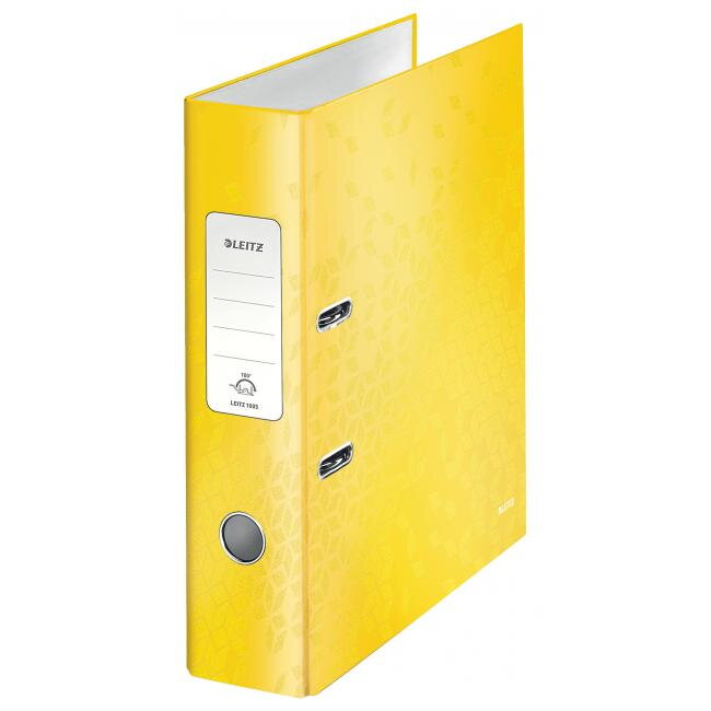 Zakladač pákový Leitz 180° WOW 8cm žltý Zakladač pákový Leitz 180° WOW 8cm žltý