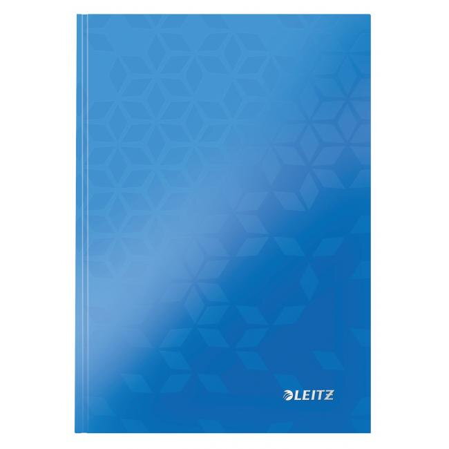 Záznamová kniha Leitz WOW A5 80 listov linajková modrá
