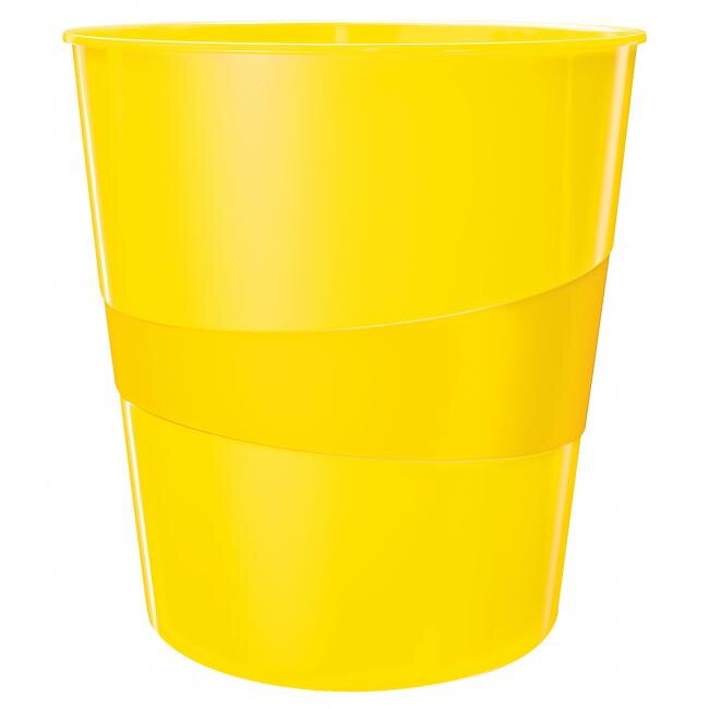 Kôš plastový Leitz WOW 15l žltý Kôš plastový Leitz WOW 15l žltý