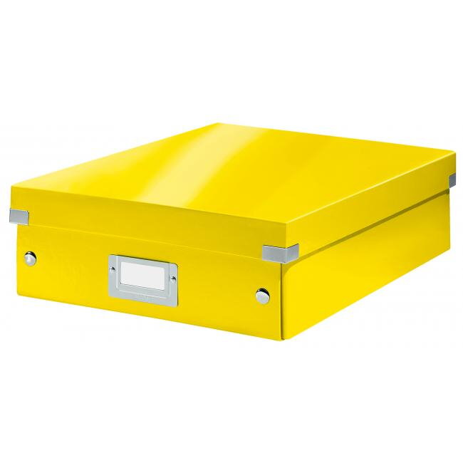 Stredná organizačná krabica Click & Store žltá Stredná organizačná krabica Click & Store žltá