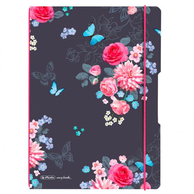Zošit Herlitz my.book Flex Ladylike A4 2x40 listov linajkový štvorčekový PP Kvety Zošit Herlitz my.book Flex Ladylike A4 2x40 listov linajkový štvorčekový PP Kvety