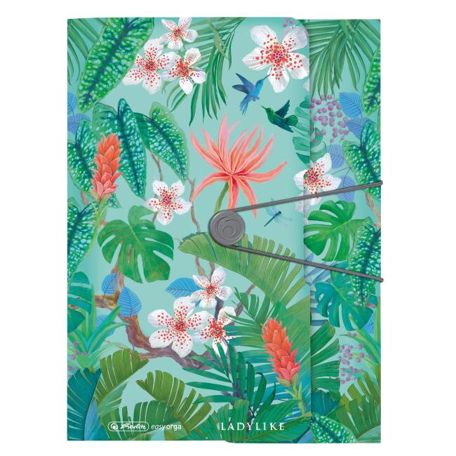 Plastový obal s gumičkou Herlitz Ladylike Jungle Plastový obal s gumičkou Herlitz Ladylike Jungle