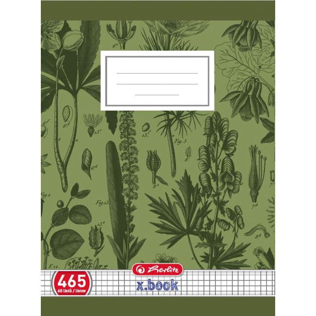 Zošit Herlitz 465 A4 štvorčekový 70g/m2 Zošit Herlitz 465 A4 štvorčekový 70g/m2