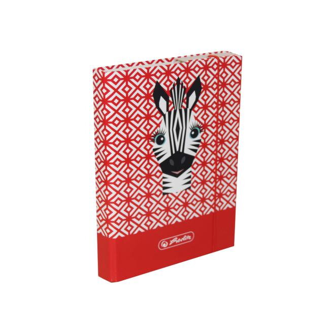 Box na zošity A5 s gumičkou Cute Animals Zebra