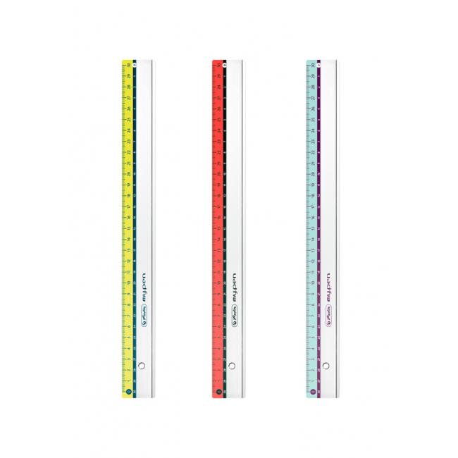Pravítko Herlitz my.pen 30 cm plastové mix farieb Pravítko Herlitz my.pen 30 cm plastové mix farieb
