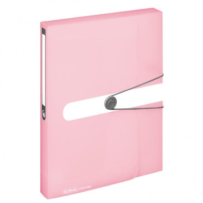 Plastový box s gumičkou Herlitz A4 PP rose Plastový box s gumičkou Herlitz A4 PP rose