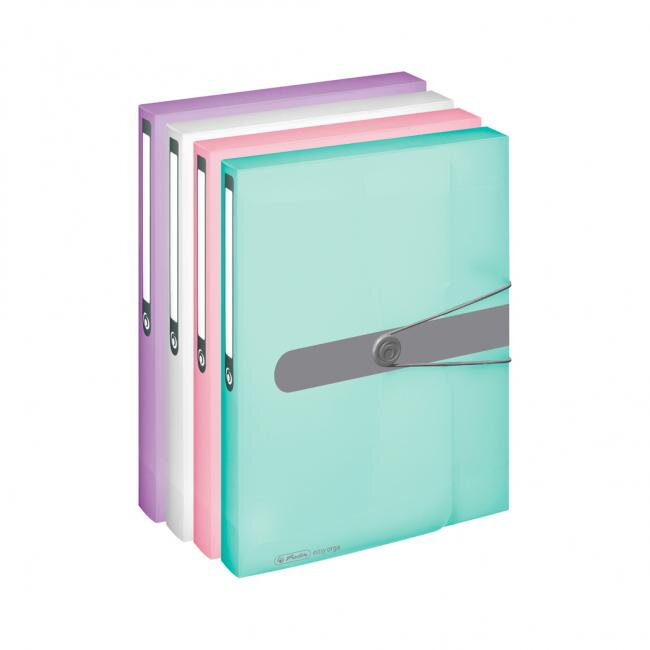 Plastový box s gumičkou Herlitz A4 PP lila Plastový box s gumičkou Herlitz A4 PP lila