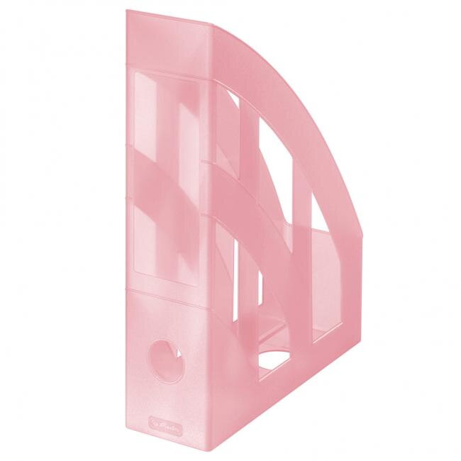 Stojan na časopisy Herlitz transparentný rose Stojan na časopisy Herlitz transparentný rose