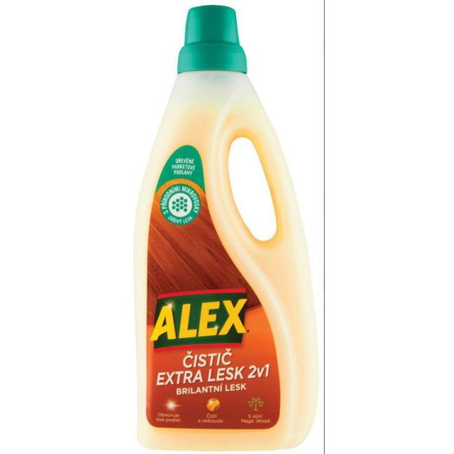 ALEX čistič extra lesk 2v1 na drevo s vôňou Magic Wood 750 ml ALEX čistič extra lesk 2v1 na drevo s vôňou Magic Wood 750 ml