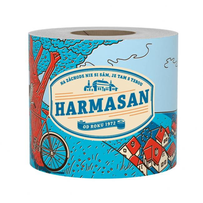 Toaletný papier 1-vrstvový HARMASAN farba prírodná 50 m Toaletný papier 1-vrstvový HARMASAN farba prírodná 50 m