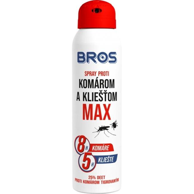 BROS sprej proti kliešťom a komárom MAX 90 ml BROS sprej proti kliešťom a komárom MAX 90 ml