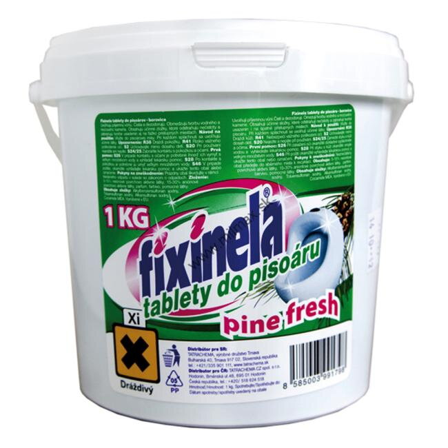 Fixinela Tablety do pisoárov 1kg Borovica Fixinela Tablety do pisoárov 1kg Borovica