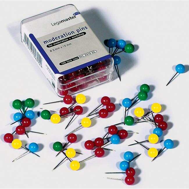 Napichovacie špendlíky guľaté Legamaster 6mm mix farieb 200ks Napichovacie špendlíky guľaté Legamaster 6mm mix farieb 200ks