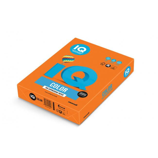 Farebný papier IQ color oranžový OR43, A4, 80g Farebný papier IQ color oranžový OR43, A4, 80g