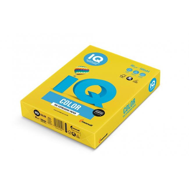 Farebný papier IQ color intenzívne žltý IG50, A4 160g Farebný papier IQ color intenzívne žltý IG50, A4 160g