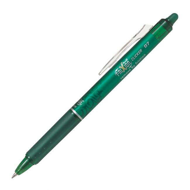 Roller gumovací PILOT Frixion clicker 0,7mm zelený Roller gumovací PILOT Frixion clicker 0,7mm zelený