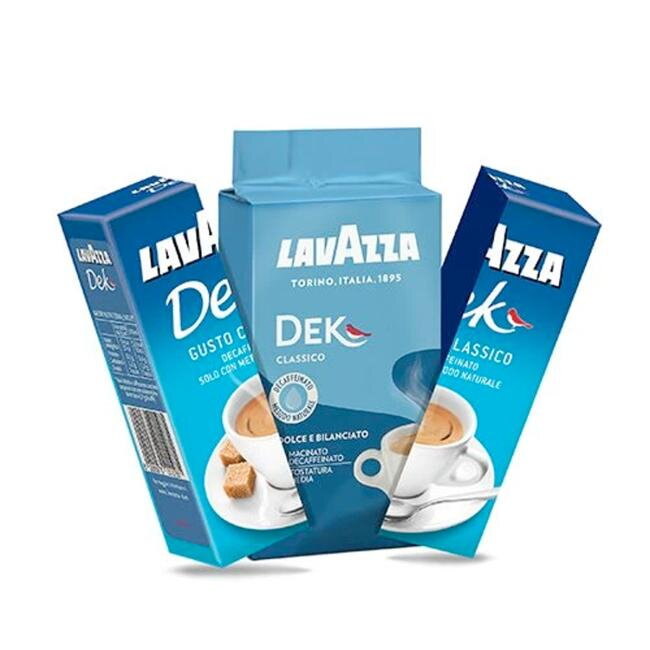 Káva LAVAZZA DEK bezkofeinová, mletá, sáčok, 250 g Káva LAVAZZA DEK bezkofeinová, mletá, sáčok, 250 g