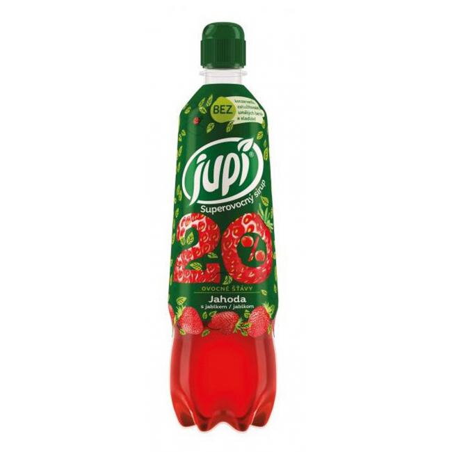 Sirup Jupí Superovocný Jahoda 0,7l Sirup Jupí Superovocný Jahoda 0,7l