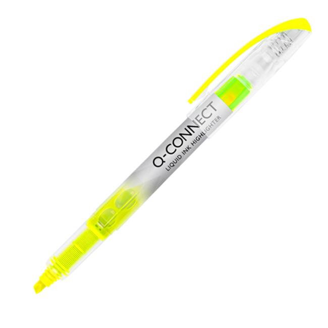 Zvýrazňovač Q-CONNECT Liquid Ink žltý Zvýrazňovač Q-CONNECT Liquid Ink žltý