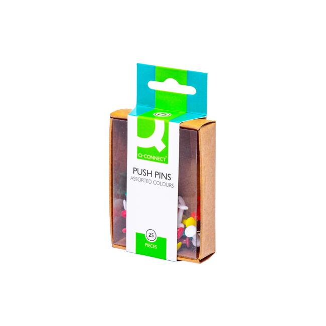 Napichovacie špendlíky Q-CONNECT mix farieb 25ks Napichovacie špendlíky Q-CONNECT mix farieb 25ks
