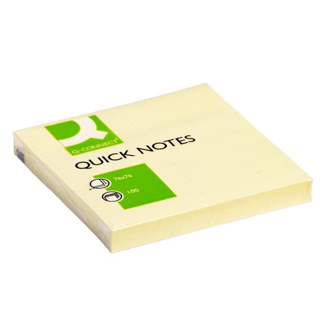 Bloček Q-CONNECT žltý 76x76mm Bloček Q-CONNECT žltý 76x76mm