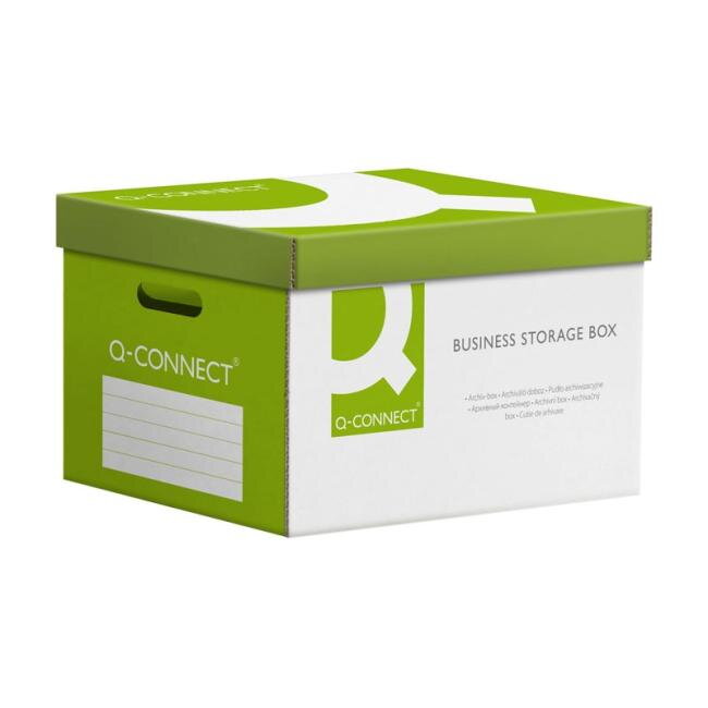 Archívna krabica s odnímateľným vekom Q-CONNECT zelená 515x305x350 mm Archívna krabica s odnímateľným vekom Q-CONNECT zelená 515x305x350 mm