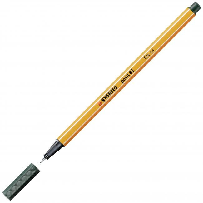 Liner STABILO Point 88 olivovo zelený Liner STABILO Point 88 olivovo zelený
