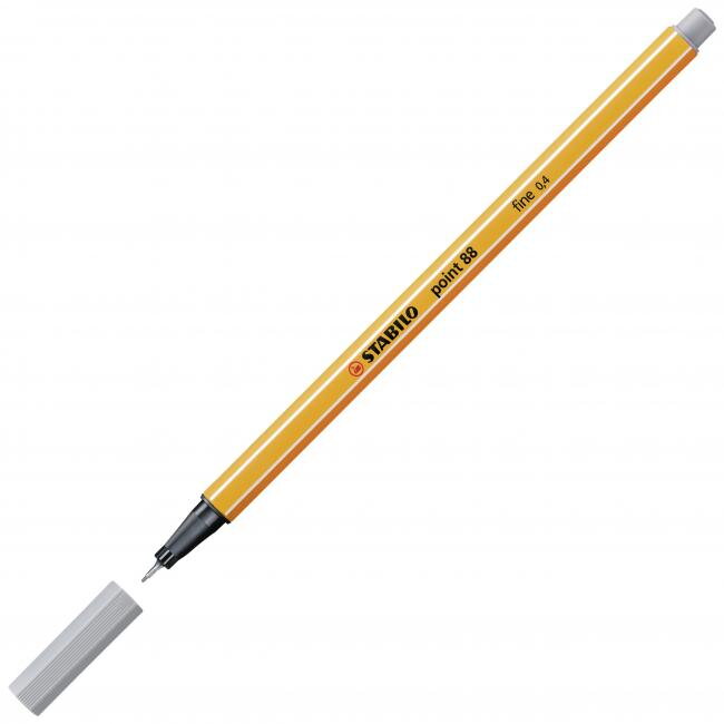 Liner STABILO Point 88 stredne sivý Liner STABILO Point 88 stredne sivý