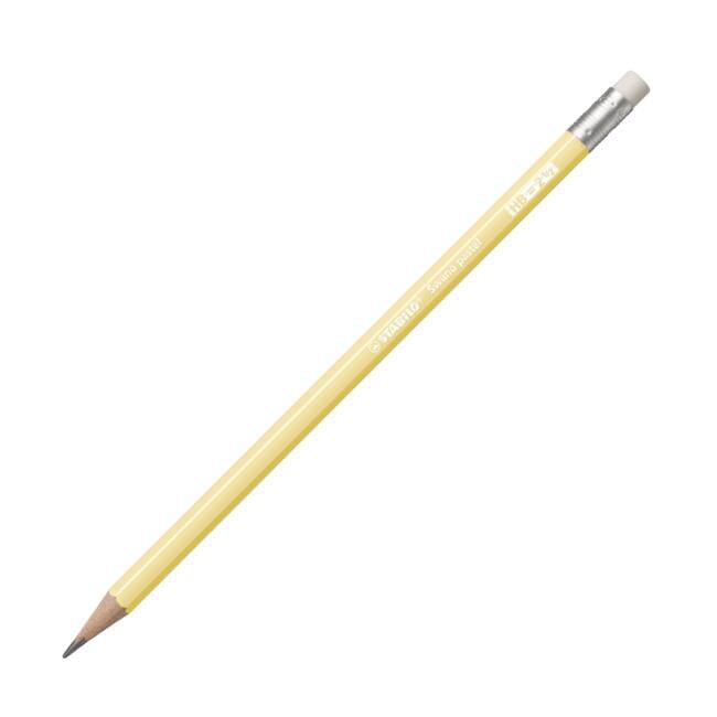 Ceruzka STABILO Swano Pastel HB s gumou pastel žltá Ceruzka STABILO Swano Pastel HB s gumou pastel žltá