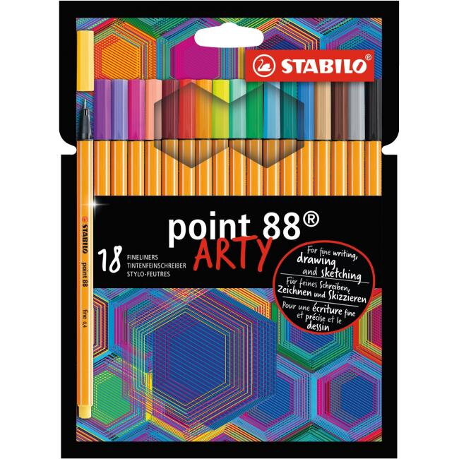 Sada linerov STABILO point 88/18S `ARTY` Sada linerov STABILO point 88/18S `ARTY`