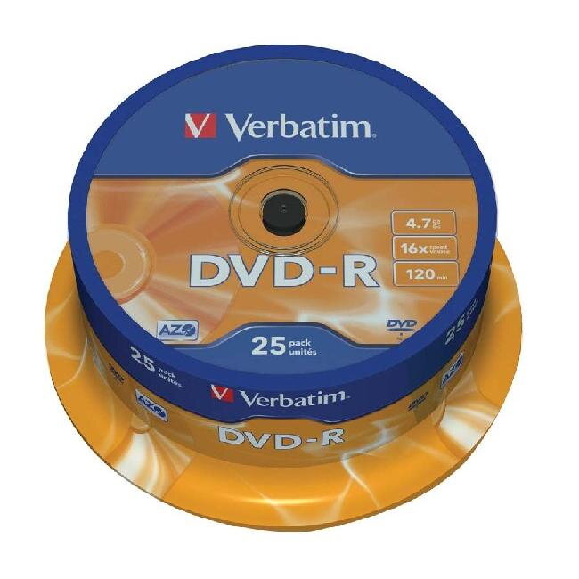 Verbatim DVD-R 16x cake25 Verbatim DVD-R 16x cake25